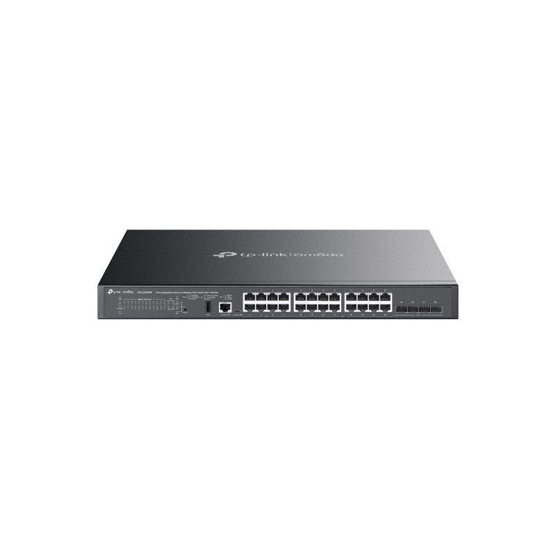 TP-Link SG5428XMPP switch di rete Gestito L3 Gigabit Ethernet (10 100 1000) Supporto Power over Ethernet (PoE) Nero TP-Link SG5428XMPP switch di rete Gestito L3 Gigabit Ethernet (10 100 1000) Supporto Power over Ethernet (PoE) Nero