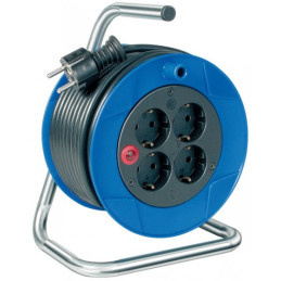 Brennenstuhl 1079180004 prolunghe e multiple 15 m 4 presa(e) AC Esterno Nero, Blu