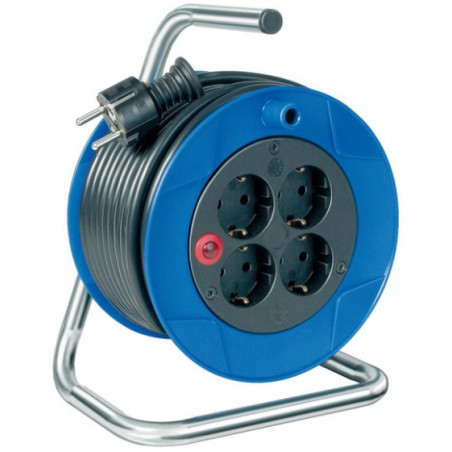 Brennenstuhl 1079180004 prolunghe e multiple 15 m 4 presa(e) AC Esterno Nero, Blu