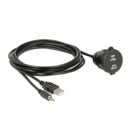 DeLOCK 85719 cavo USB 2 m USB A Nero