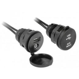 DeLOCK 85719 cavo USB 2 m USB A Nero