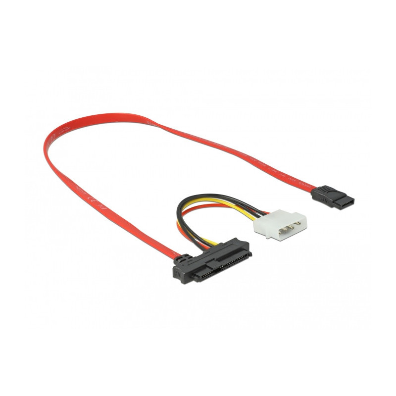 DeLOCK Cavo SAS SFF-8482 + Potenza 1 x SATA 7 pin 0,5 m DeLOCK Cavo SAS SFF-8482 + Potenza 1 x SATA 7 pin 0,5 m