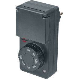 Brennenstuhl 1506120 timer elettrico Nero Timer quotidiano