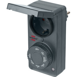 Brennenstuhl 1506120 timer elettrico Nero Timer quotidiano