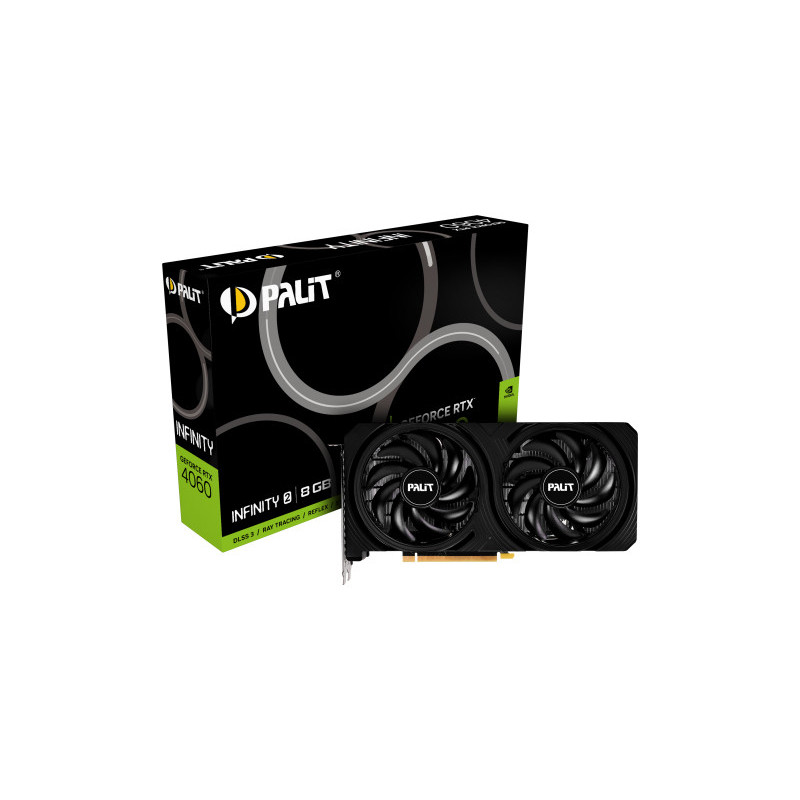 Palit GeForce RTX 4060 Infinity 2 NVIDIA 8 GB GDDR6 Palit GeForce RTX 4060 Infinity 2 NVIDIA 8 GB GDDR6