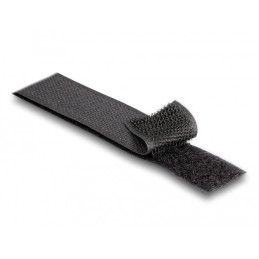 DeLOCK Nastro con chiusura a strappo pesante L 25 m x L 25 mm nero