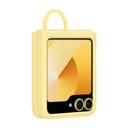 Samsung Galaxy Z Flip6 Silicone Case with Ring Gialla