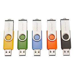 Intenso Basic Line unità flash USB 32 GB USB tipo A 2.0 Nero, Blu, Verde, Arancione, Giallo
