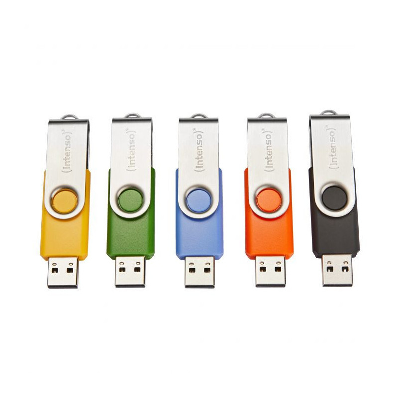 Intenso Basic Line unità flash USB 32 GB USB tipo A 2.0 Nero, Blu, Verde, Arancione, Giallo Intenso Basic Line unità flash USB 32 GB USB tipo A 2.0 Nero, Blu, Verde, Arancione, Giallo