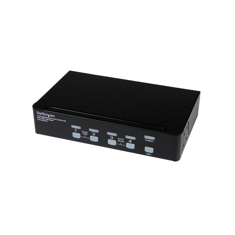 StarTech.com Switch KVM dual link DVI USB alta risoluzione a 4 porte con audio StarTech.com Switch KVM dual link DVI USB alta risoluzione a 4 porte con audio