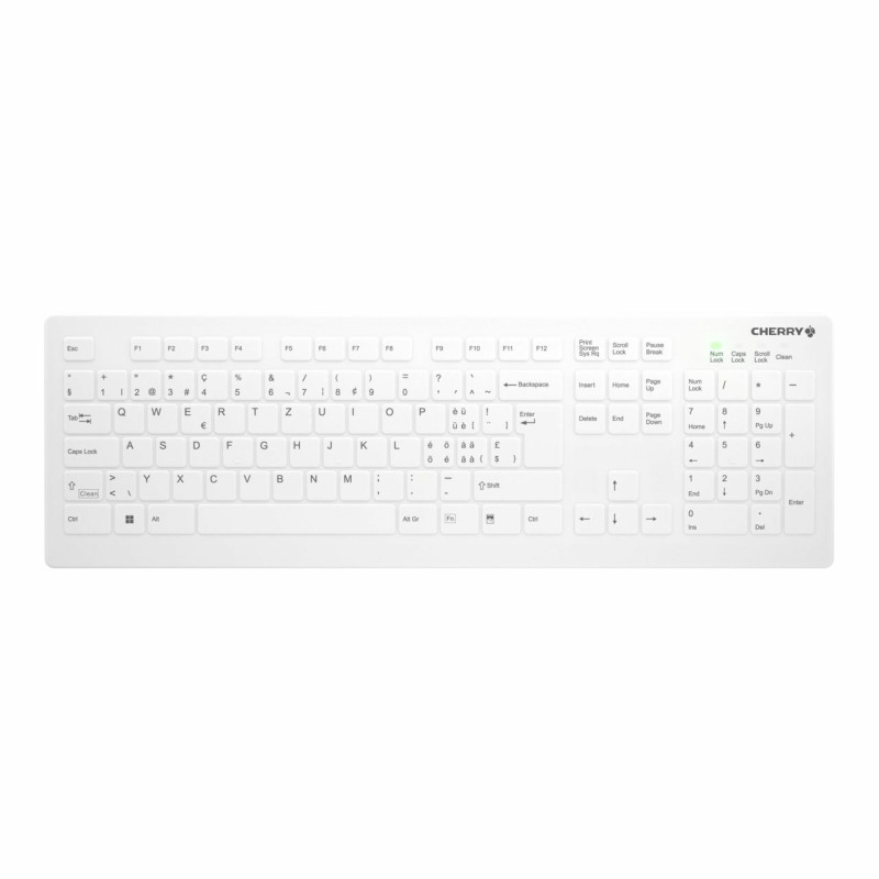 CHERRY AK-C8112 tastiera Medico RF Wireless QWERTZ Svizzere Bianco CHERRY AK-C8112 tastiera Medico RF Wireless QWERTZ Svizzere Bianco