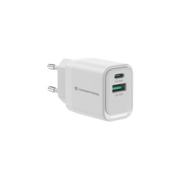 Conceptronic ALTHEA19W33 Caricabatterie per dispositivi mobili Universale Bianco AC Ricarica rapida Interno