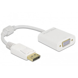 DeLOCK Adattatore DisplayPort 1.2 maschio a VGA femmina bianco