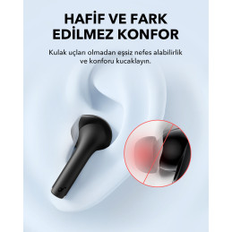 Soundcore A3994G11 K20i Kulaklık Siyah Auricolare True Wireless Stereo (TWS) In-ear MUSICA USB tipo-C Bluetooth Nero