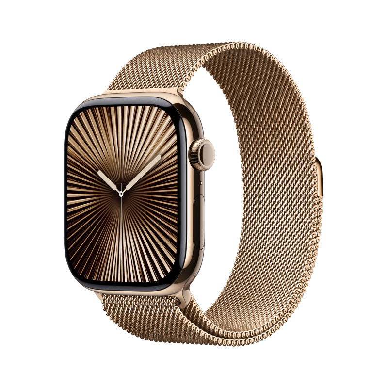 Apple Watch Series 10 OLED 46 mm Digitale 416 x 496 Pixel Touch screen 4G Oro Wi-Fi GPS (satellitare) Apple Watch Series 10 OLED 46 mm Digitale 416 x 496 Pixel Touch screen 4G Oro Wi-Fi GPS (satellitare)