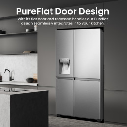 Hisense RS818N4TIC frigorifero side-by-side Libera installazione 632 L C Acciaio inox