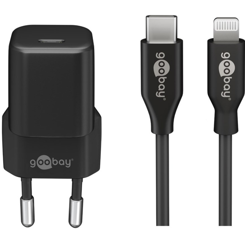 Goobay 64574 Caricabatterie per dispositivi mobili Smartphone Nero AC Ricarica rapida Interno Goobay 64574 Caricabatterie per dispositivi mobili Smartphone Nero AC Ricarica rapida Interno