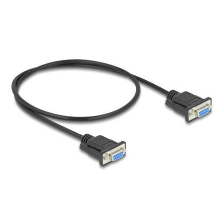 DeLOCK Cavo seriale RS-232 D-Sub9 femmina per femmina 0,5 m