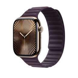 Apple Cinturino a maglie magnetico viola mora (46 mm) - M L