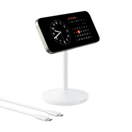 Anker MagGo Cuffie, Auricolare, Smartphone, Orologio intelligente Bianco USB Carica wireless Ricarica rapida Interno