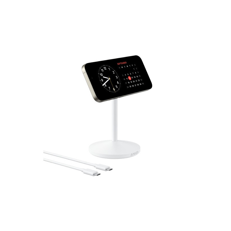 Anker MagGo Cuffie, Auricolare, Smartphone, Orologio intelligente Bianco USB Carica wireless Ricarica rapida Interno Anker MagGo Cuffie, Auricolare, Smartphone, Orologio intelligente Bianco USB Carica wireless Ricarica rapida Interno