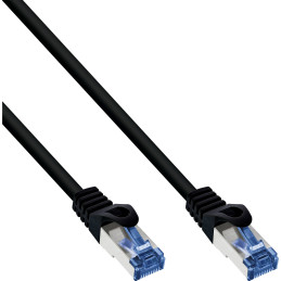 InLine Cavo patch Lan PUR Industriale, S FTP, Cat.6a, nero, 25m