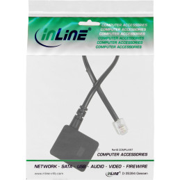 InLine Cavo adattatore RJ11 (6P4C) maschio a TAE-N femmina, 20cm