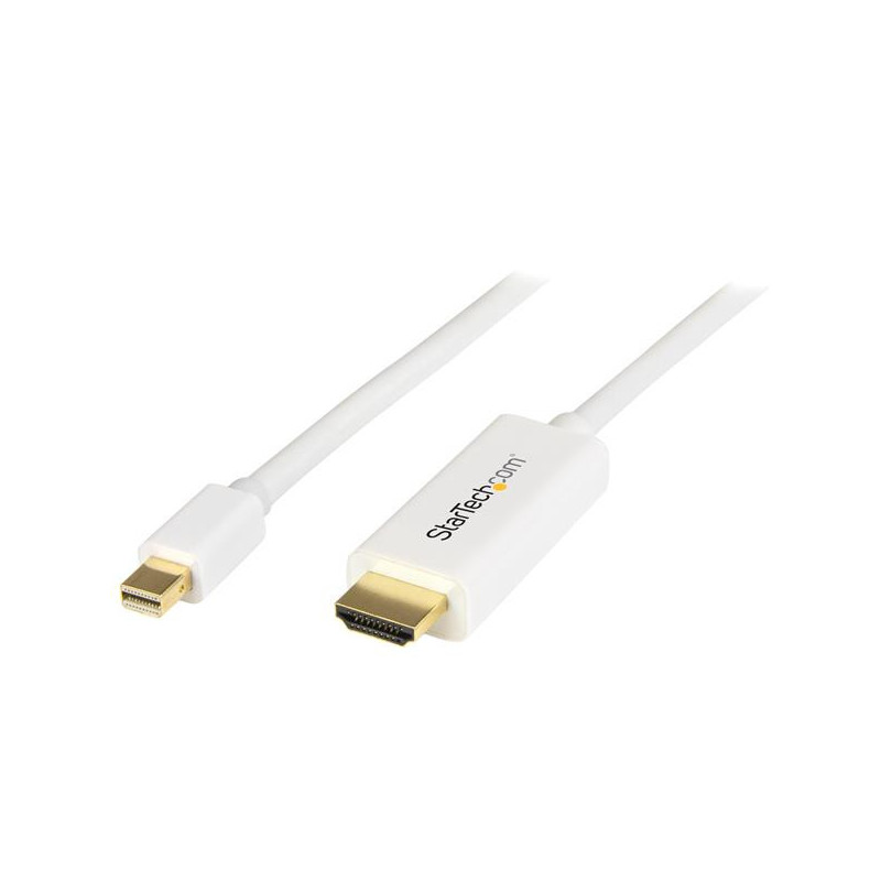 StarTech.com Cavo convertitore adattatore Mini DisplayPort a HDMI - mDP a HDMI da 2m - 4K bianco StarTech.com Cavo convertitore adattatore Mini DisplayPort a HDMI - mDP a HDMI da 2m - 4K bianco