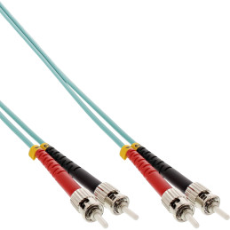 InLine Cavo Duplex, ST ST 50 125µm, Fibra Ottica OM3, 15m