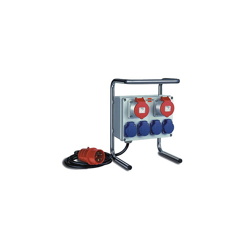 Brennenstuhl 1153750 prolunghe e multiple 2 m 6 presa(e) AC Nero, Blu, Rosso, Argento Brennenstuhl 1153750 prolunghe e multiple 2 m 6 presa(e) AC Nero, Blu, Rosso, Argento