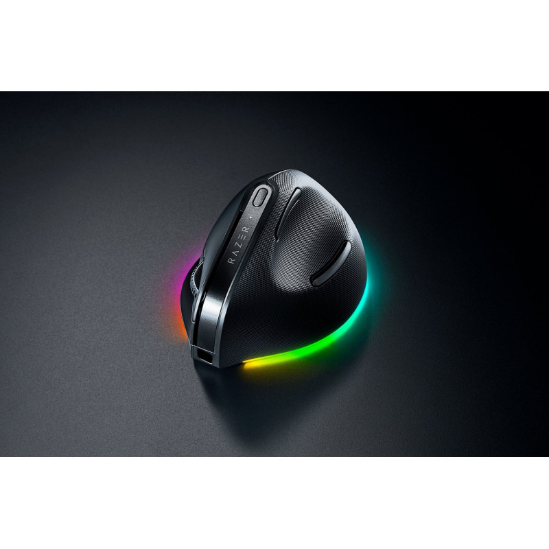 Razer Pro Click V2 Vertical mouse Universale Mano destra RF Wireless + Bluetooth + USB Type-C Ottico 30000 DPI Razer Pro Click V2 Vertical mouse Universale Mano destra RF Wireless + Bluetooth + USB Type-C Ottico 30000 DPI