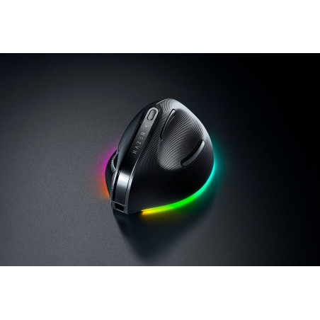Razer Pro Click V2 Vertical mouse Universale Mano destra RF Wireless + Bluetooth + USB Type-C Ottico 30000 DPI