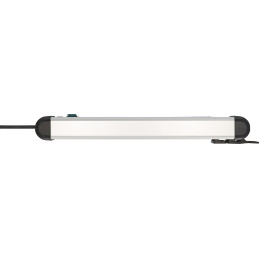 Brennenstuhl 1391030611 prolunghe e multiple 3 m 6 presa(e) AC Interno Nero, Argento