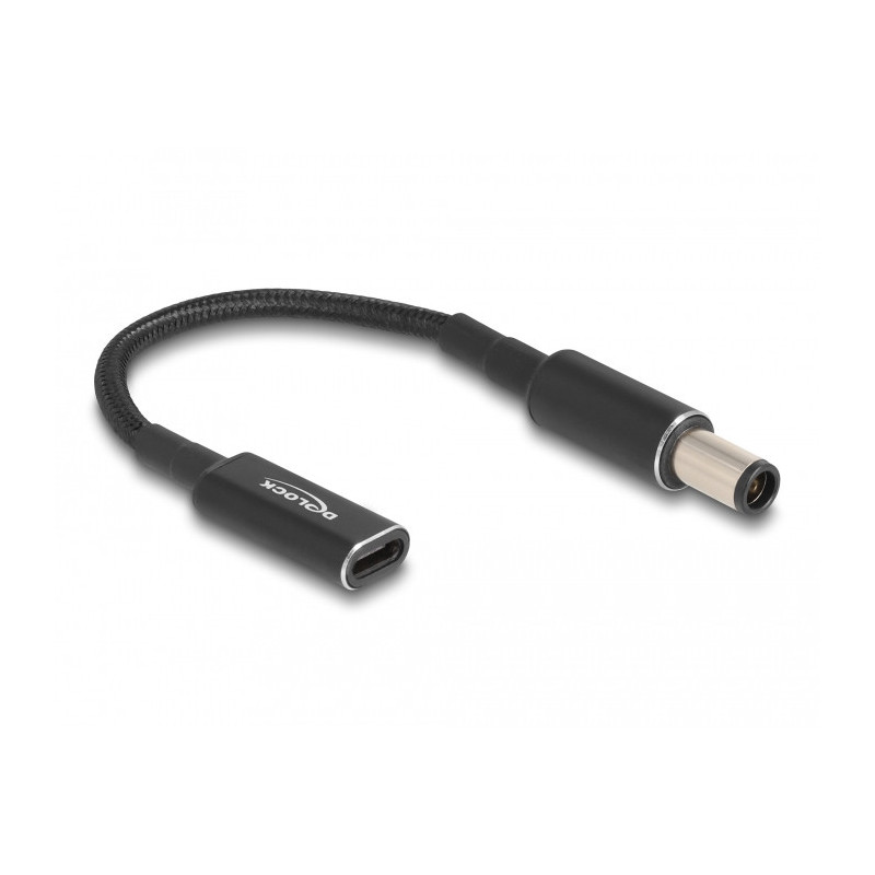 DeLOCK Cavo adattatore per portatile Cavo di ricarica USB Type-C femmina per HP 7,4 x 5,0 mm maschio 15 cm DeLOCK Cavo adattatore per portatile Cavo di ricarica USB Type-C femmina per HP 7,4 x 5,0 mm maschio 15 cm