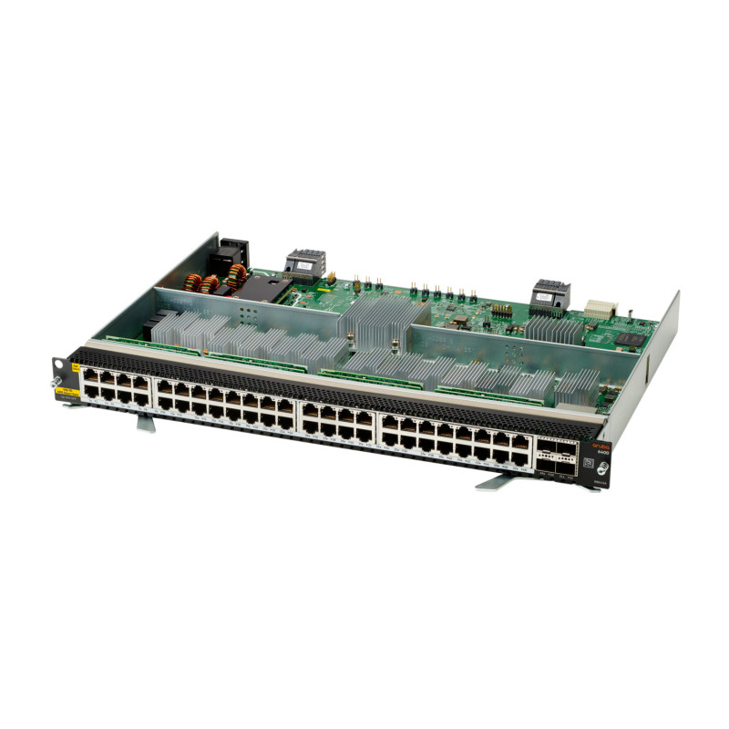 HPE Aruba Networking Aruba 6400 48-port Smart Rate 1 2.5 5GbE Class 6 PoE & 4-port SFP56 v2 modulo del commutatore di rete HPE Aruba Networking Aruba 6400 48-port Smart Rate 1 2.5 5GbE Class 6 PoE & 4-port SFP56 v2 modulo del commutatore di rete