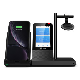 Yealink WH66 Mono UC Auricolare Wireless A Padiglione Ufficio USB tipo A Bluetooth Base di ricarica Nero