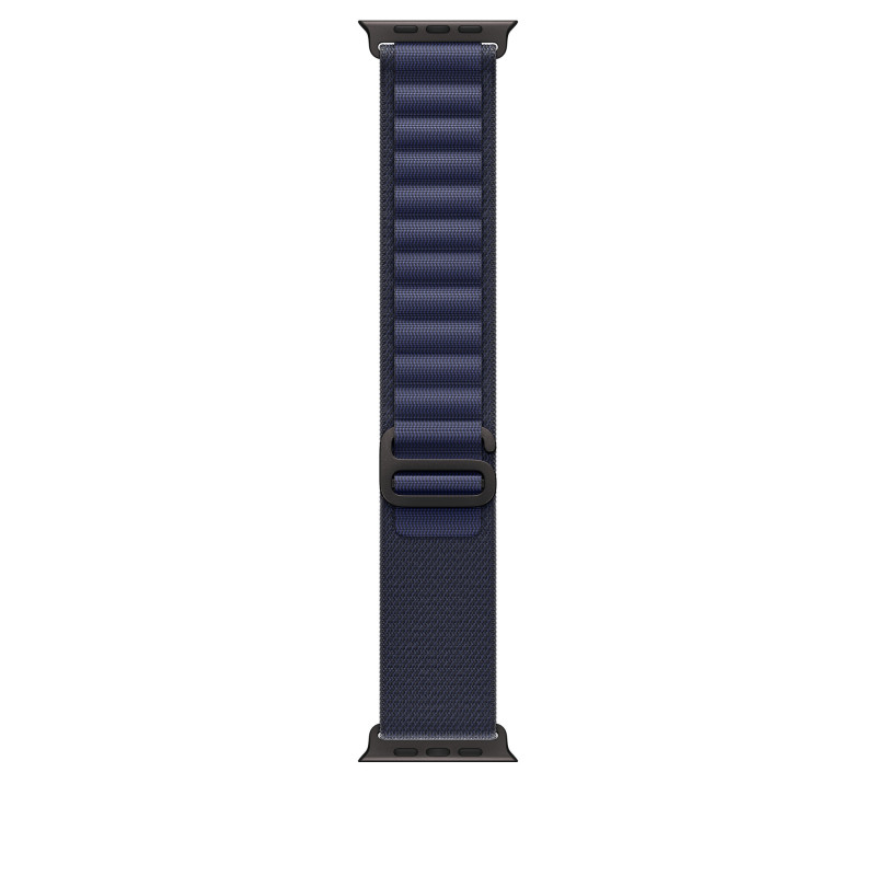 Apple Alpine Loop blu navy (49 mm) - Large - Titanio nero Apple Alpine Loop blu navy (49 mm) - Large - Titanio nero