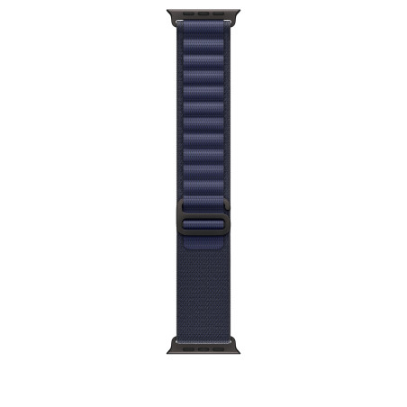 Apple Alpine Loop blu navy (49 mm) - Large - Titanio nero