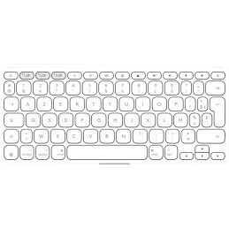 Logitech 920-013007 tastiera Universale Bluetooth AZERTY Francese Bianco