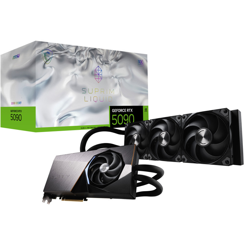 MSI SUPRIM GEFORCE RTX 5090 32G LIQUID SOC scheda video NVIDIA 32 GB GDDR7 MSI SUPRIM GEFORCE RTX 5090 32G LIQUID SOC scheda video NVIDIA 32 GB GDDR7