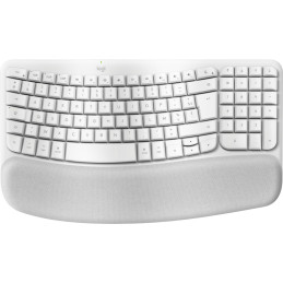 Logitech Wave Keys for Mac tastiera Casa ufficio Bluetooth AZERTY Francese Bianco