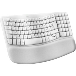 Logitech Wave Keys for Mac tastiera Casa ufficio Bluetooth AZERTY Francese Bianco