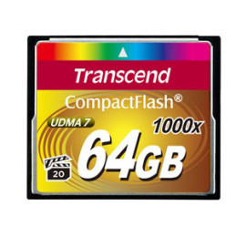 Transcend CompactFlash Card 1000x 64GB MLC