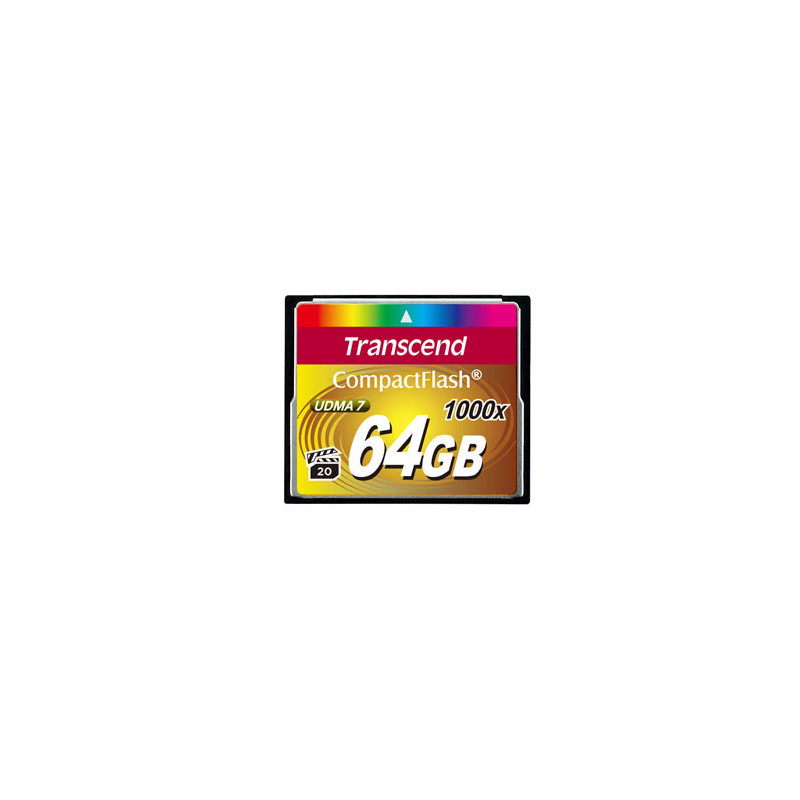 Transcend CompactFlash Card 1000x 64GB MLC Transcend CompactFlash Card 1000x 64GB MLC
