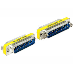 DeLOCK 65482 adattatore per inversione del genere dei cavi Sub-D 25 Blu, Argento, Giallo