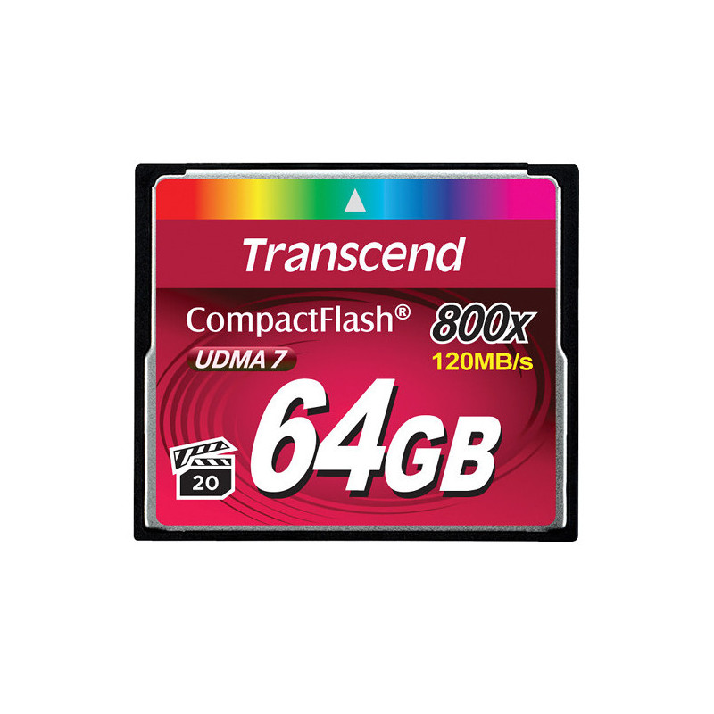 Transcend 64GB 800x CF CompactFlash MLC Transcend 64GB 800x CF CompactFlash MLC