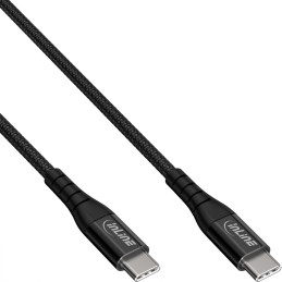 InLine Cavo USB 2.0, cavo di ricarica rapida USB-C spina spina 100W, 2m