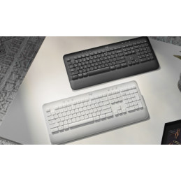 Logitech 920-010971 tastiera Ufficio Bluetooth QWERTY Spagnolo Bianco