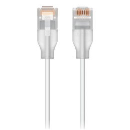 Ubiquiti UACC-Cable-Patch-EL-0.3M-W cavo di rete Translucent, Bianco 0,3 m Cat6