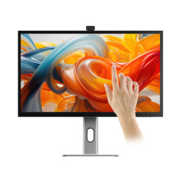 ALOGIC Clarity Pro Touch Monitor PC 68,6 cm (27") 3840 x 2160 Pixel 4K Ultra HD LCD Touch screen Nero, Argento
